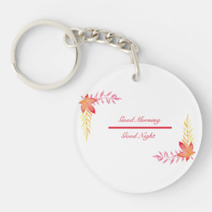 Guten Morgen und gute Nacht - Acryl-Schlüsselanhän Schlüsselanhänger