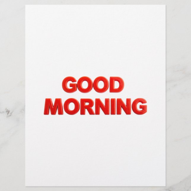 Guten Morgen Vibes Briefbogen (Vorderseite)