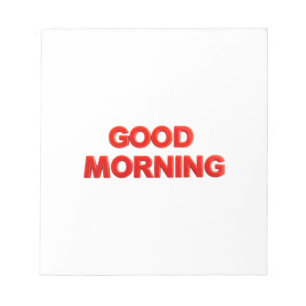 Guten Morgen Vibes Notizblock