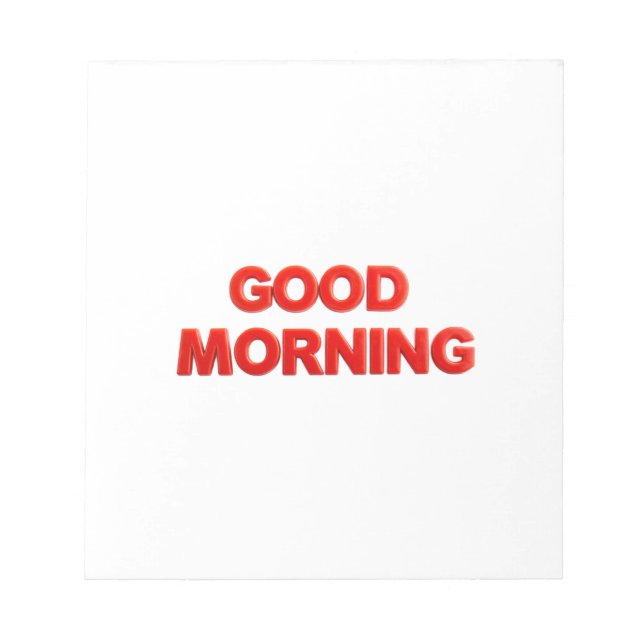 Guten Morgen Vibes Notizblock (Vorderseite)