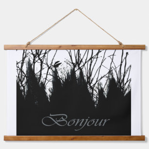 Guten Morgen Wandteppich Mit Holzrahmen