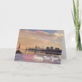 Guten Rutsch ins Neue Jahr Feiertagskarte