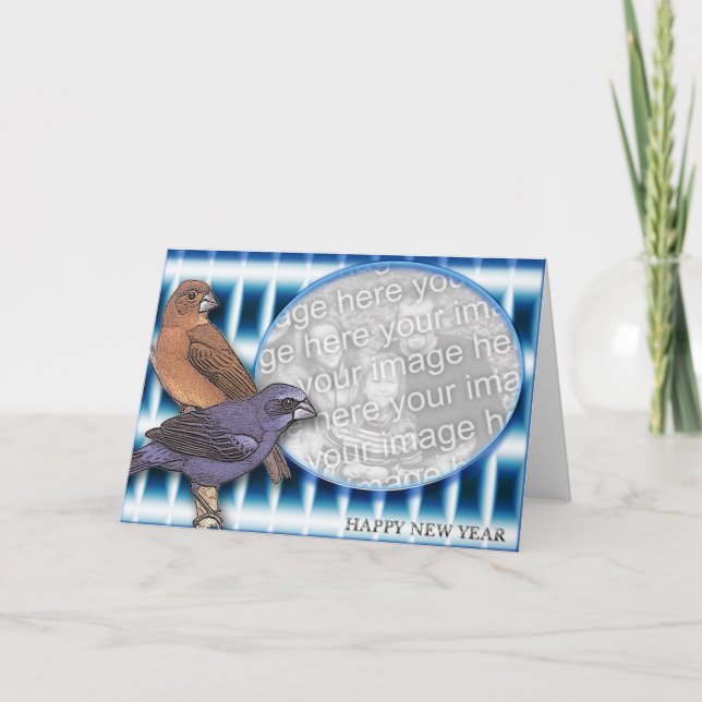 GUTEN RUTSCH INS NEUE JAHR FEIERTAGSKARTE (Vorderseite)