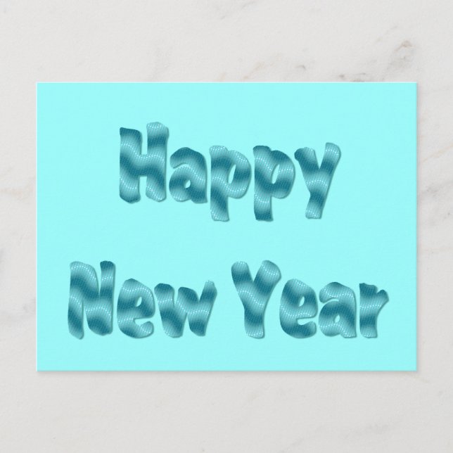 guten Rutsch ins Neue Jahr Feiertagspostkarte (Vorderseite)