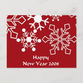 Guten Rutsch ins Neue Jahr-Postkarte 2008 Feiertagspostkarte