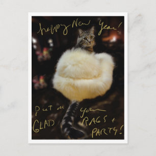 Guten Rutsch ins Neue Jahr! Setzen Sie an Ihre Feiertagspostkarte