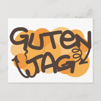 Guten Tag Deutsch im Graffiti-Stil Postkarte