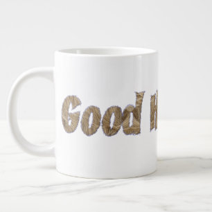 Guten Tag Funny Realistisch Haar Typografie Jumbo-Tasse