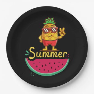 Guten Tag Sommerzeit Pappteller