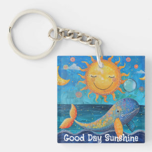 Guten Tag Sonnenschein-Schlüsselanhänger Schlüsselanhänger