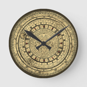 Gutenberg Astrological clock Runde Wanduhr