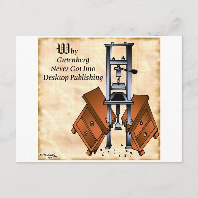 Gutenberg-Cartoon 3477 Postkarte (Vorderseite)
