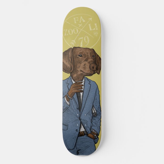 Gutenmorgen, adretter Doge Skateboard (Vorderseite)