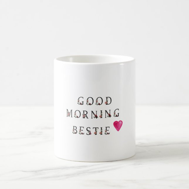 gutenmorgen bestie Geschenk zu meinem besten Kaffeetasse (Mittel)