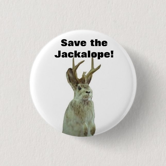 Gutenmorgen Gomorra: Retten Sie das Jackalope! Button (Vorderseite)