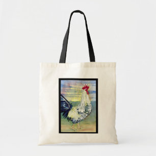 Gutenmorgen-Hahn-Malerei-Tasche Tragetasche