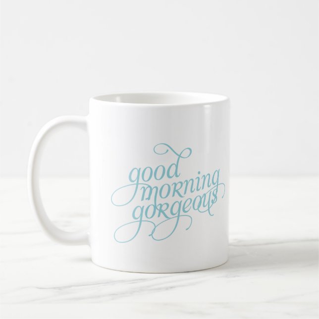 Gutenmorgen-herrliche Kaffee-Tasse 11oz oder 15oz Kaffeetasse (Links)