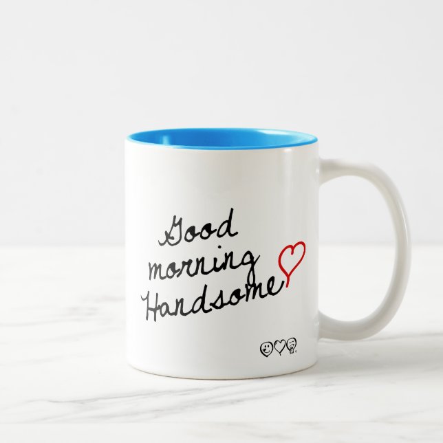 Gutenmorgen hübsch! zweifarbige tasse (Rechts)