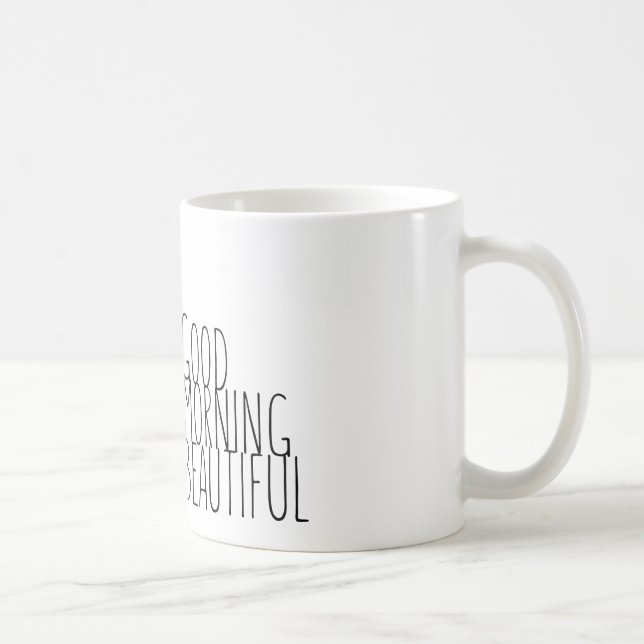 Gutenmorgen schön! kaffeetasse (Rechts)