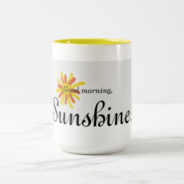 Gutenmorgen, Sonnenschein! Tasse (Mittel)