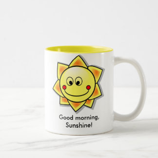 Gutenmorgen, Sonnenschein! Zweifarbige Tasse