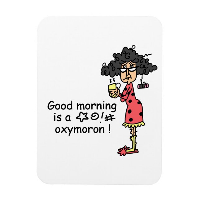 GutenmorgenOxymoron Magnet (Vertikal)