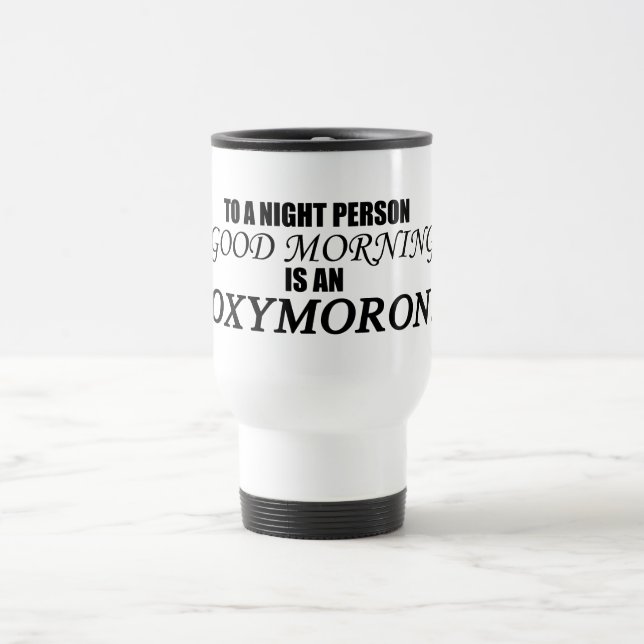 GutenmorgenOxymoron Reisebecher (Mittel)