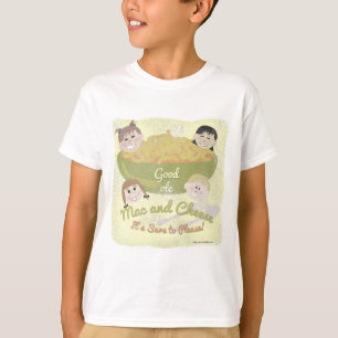 Guter alter Mac und Käse im Vintage-Stil Slogan T-Shirt