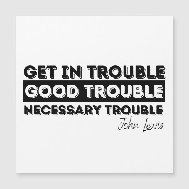 guter Ärger John Lewis Magnetkarte (Vorderseite)