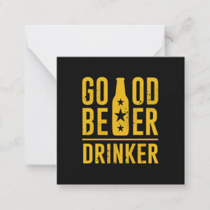 Guter Bier Drinker Mitteilungskarte