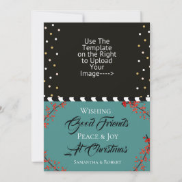 Guter Freund zu Weihnachten Frieden und Freude wün