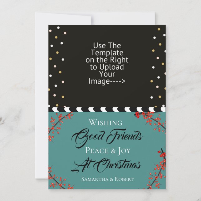 Guter Freund zu Weihnachten Frieden und Freude wün (Vorderseite)