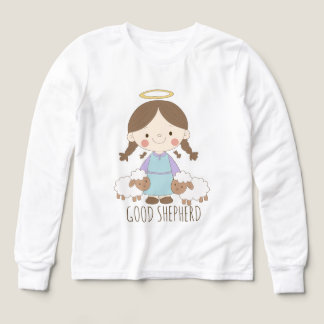 Guter Hirte Süße Christliche Kinder T-Shirt