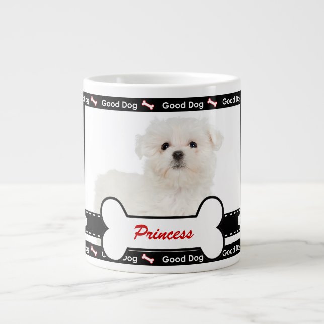 Guter Hundekundenspezifisches Foto-Tatzen-und Jumbo-Tasse (Vorderseite)