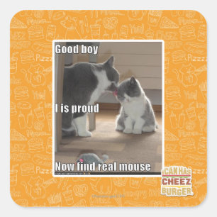 guter Junge Quadratischer Aufkleber