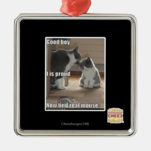 guter Junge Silbernes Ornament