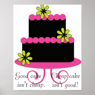 guter Kuchen ist nicht billiges Plakat