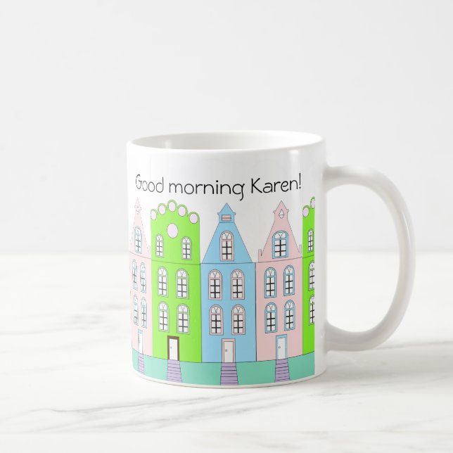 Guter Morgen europäisches ästhetisches Elegant Kaffeetasse (Rechts)