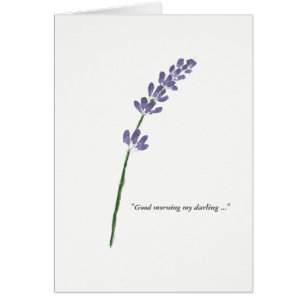 "GUTER MORGEN MEIN SÜSSES… VEREHRE ICH SIE "