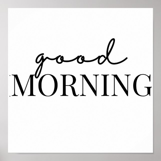 guter Morgen Poster (Vorne)