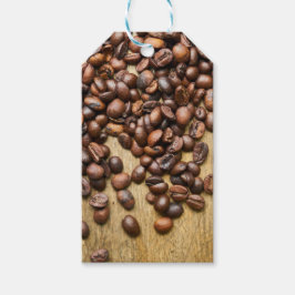 Guter Morgen rustikaler Kaffeebär Abstrakt Geschenkanhänger