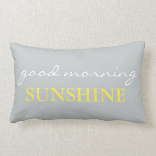 "Guter Morgen-Sonnenschein-" Akzent-Bett-Kissen Lendenkissen