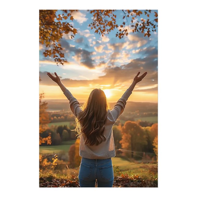 Guter Morgenfall Fotodruck (Vorne)