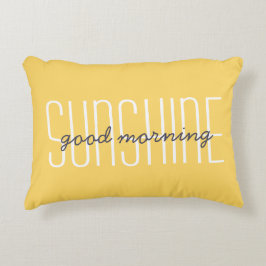 Guter Sonnenschein Zitat gelb dekorativ Dekokissen