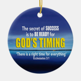 GÜTER TIMING Success Christlich Keramik Ornament