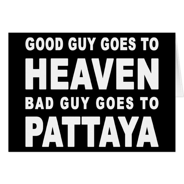 GUTER TYP WIRD SCHLECHTER TYP NACH PATTAYA GEHEN (Vorderseite (Horizontal))