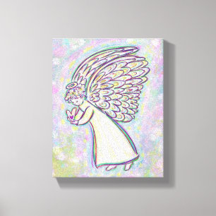 Guter Wächter Angel Gemälde Wrapped Canvas Art Leinwanddruck