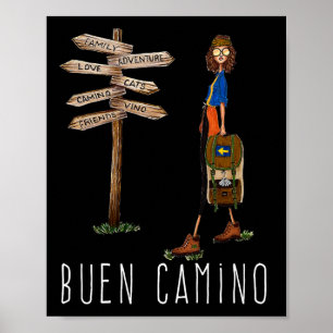 Guter Weg Des Santiago Pilger Wanderweg Des Hl. Poster