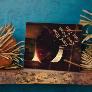 Guter Wein Gute Freunde Plaque Fotoplatte