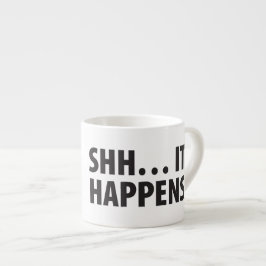 GUTER WELPE. SHH… ER GESCHIEHT. B&W ESPRESSOTASSE